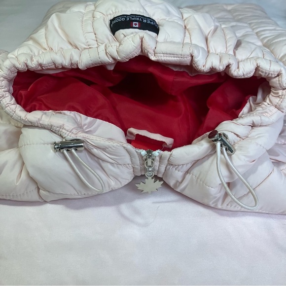 Canada Goose Girls Light Pink Quilted Puffer Jacket-Large - Picture 11 of 16